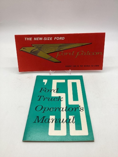 Two 1950's Ford Owners Manuals