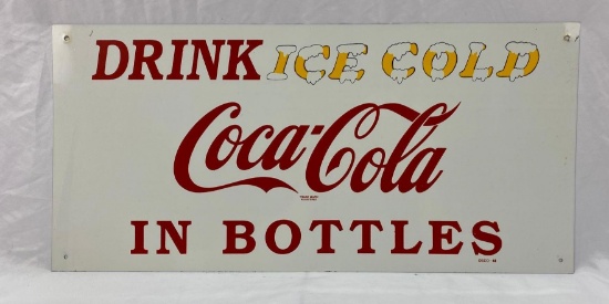 Drink Ice-Cold Coca-Cola In Bottles Sign