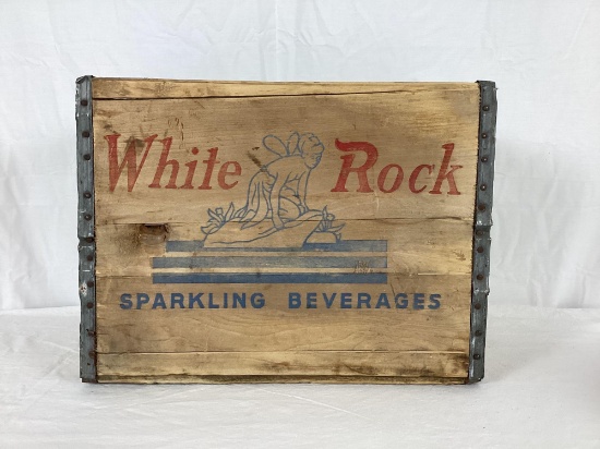 White Rock Soda Wooden Crate