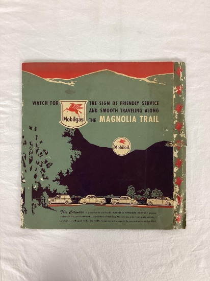 1945 Mobil Oil Magnolia Trail Calendar
