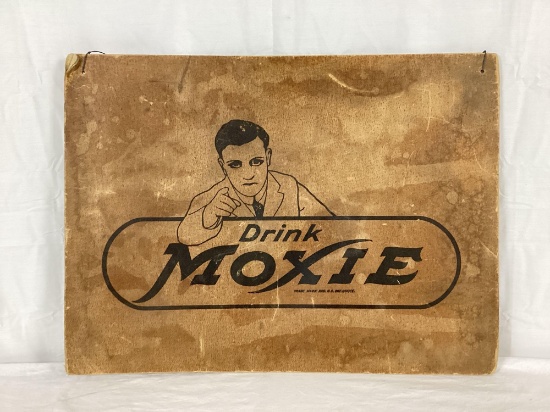 Moxie/Pureoxia Ginger Ale Cardboard Sign