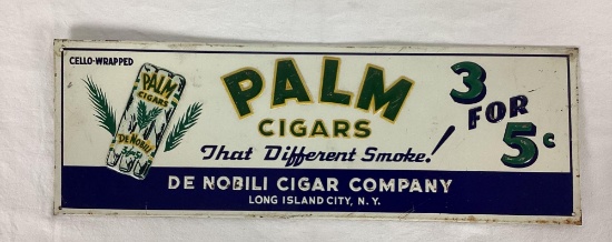 Palm Cigars Tin Sign Long Island City, NY