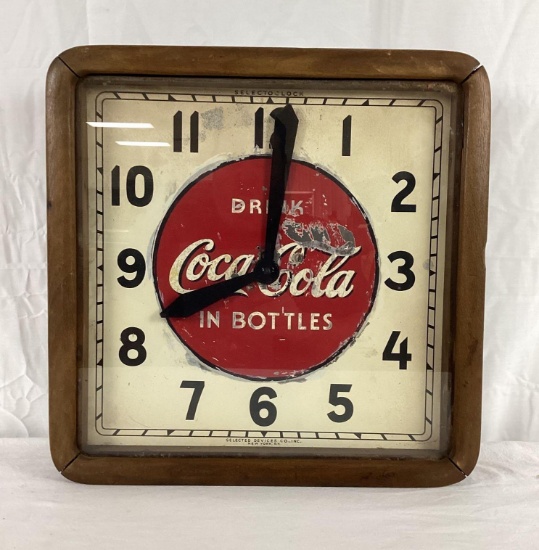 Drink Coca-Cola in Bottles School House Electric Clock