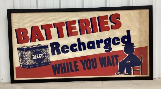 1935 Delco Batteries Poster
