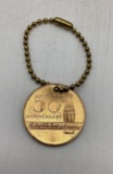 Coca-Cola 50th Anniversary Keychain
