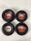 Four Firestone Tire Ashtrays