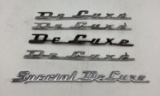 Five Deluxe Car Emblems