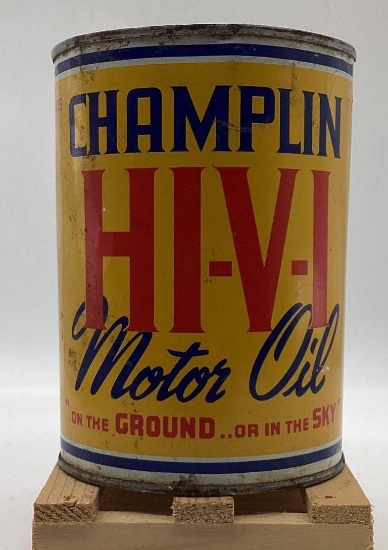 Champlin Hi-Vi Motor Oil Quart Can Enid, Oklahoma