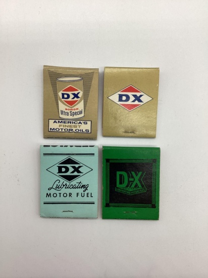 Four D-X Matchbooks