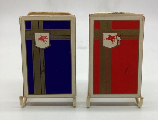 Two Decks Mobilgas Playing Cards w/ Pegasus