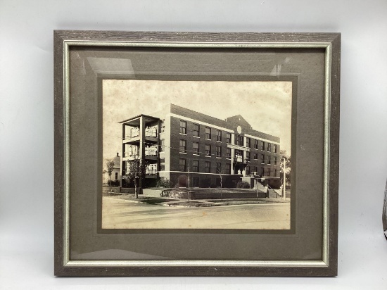 Early Oklahoma Hospital Framed Picture