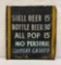 Beer and Pepsi Menu Board Sign