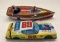 1960's Japanese Racing Boat and Team 68 Friction Toys