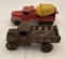 Early Cast Iron Model T Truck and Tootsie Toy Dump Truck
