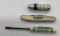 Cities Service Pearl Handle Pocket Knife, Bullet Style Sewing Kit and Screwdriver