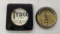 Tydol and Conoco Minuteman Paperweights