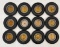 (12) Seiberling Tire Ashtrays