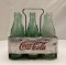 Early Metal Drink Coca-Cola 6- Pack Holder w/ Bottles