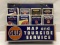 1940's Gulf Map Rack w/ 8 Maps