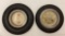 1920's Goodrich Tire Ashtray and Seiberling Tire Ashtray
