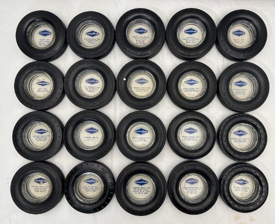 (2) Goodyear Tire Ashtrays