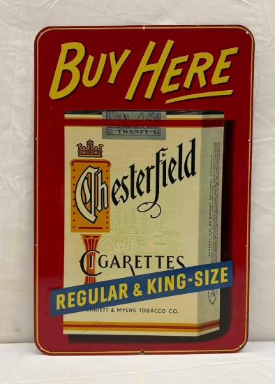 Buy Here Chesterfield Regular and King Size Metal Sign