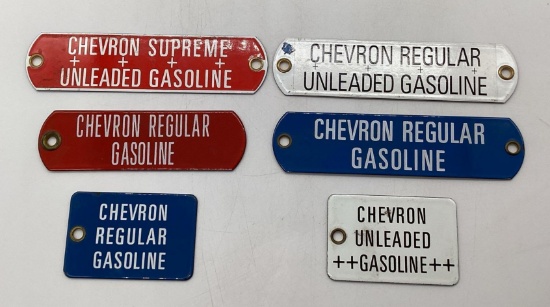 Six Chevron Porcelain ID Tags