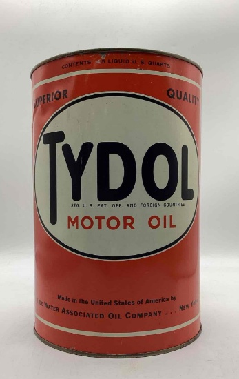 1930's Tydol Five Quart Oil Can