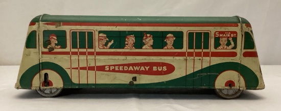 1930's Wolverine Speedway Bus Friction Toy