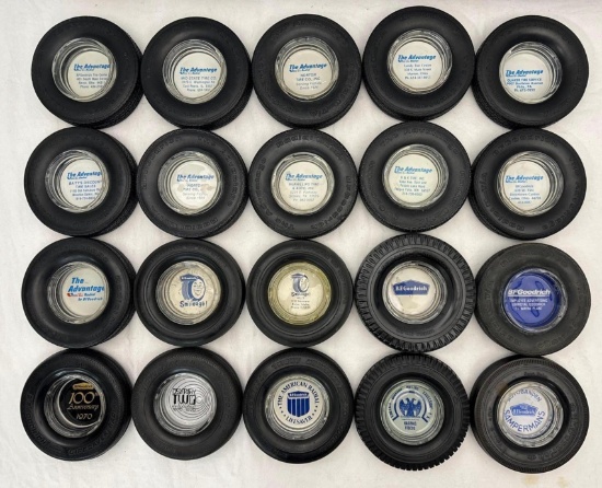 (20) Tire Ashtrays B.F. Goodrich Smileage
