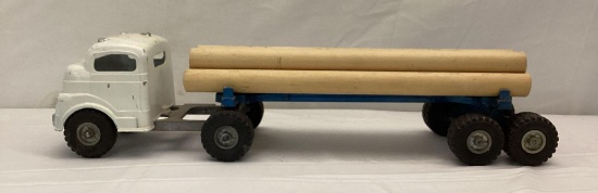 1950's Structo Log Truck and Trailer