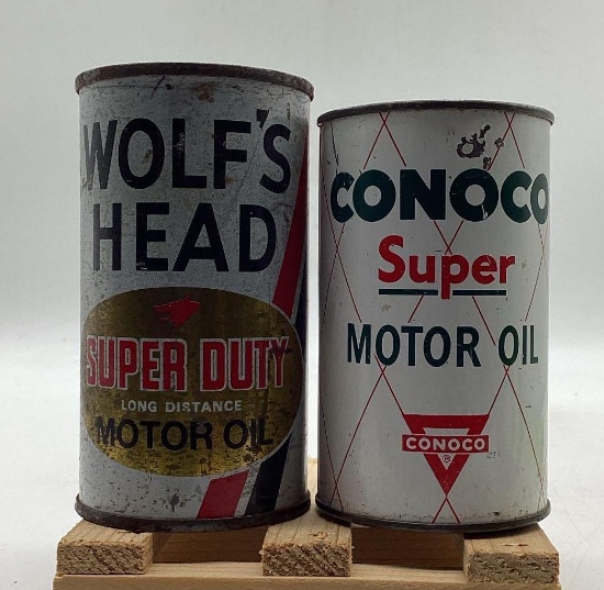 Conoco and Wolf's Head Mini Coin Banks