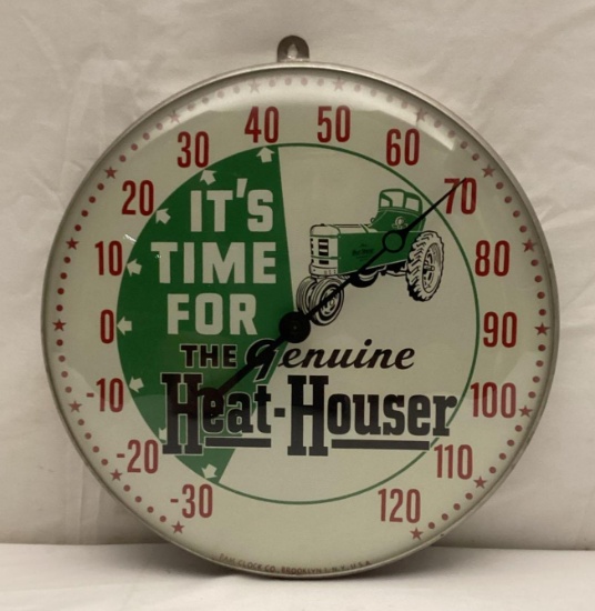 Genuine Heat-Houser Pam Thermometer w/ Green Tractor