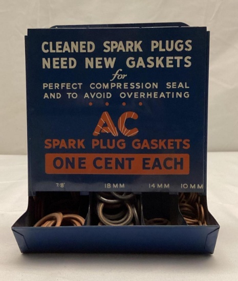 AC Spark Plug Gasket "One Cent" Wall Display