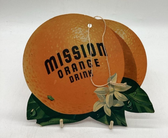 1930's Mission Orange Fan Pull