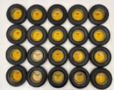 (20) 1940's Seiberling Tire Ashtrays