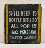 Beer and Pepsi Menu Board Sign