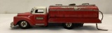 1950's Mobilgs Ford Japanese Tin Litho Friction Toy Tank Truck