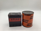 Atlas Tire and Fram Filter Coin Banks