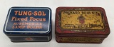 Packard and Tung-Sol Auto Bulb Tins