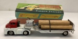 1950's Japanese Timber Truck and Trailer Toy w/ Original Box