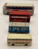 Continental, Esso, London and Albula Toy Buses