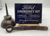 1920's Ford Emergency Kit, Wrench and Handy Oiler