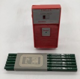 Sinclair Dino Gas Pump Radio and Pencils