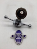 1920's Boyce Motometer and Chevrolet Radiator Badge