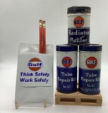Gulf Tire Patch Kit, Radiator Leak Can and Pocket Protector w/ Pencils