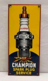 Champion Spark Plug Service Porcelain Sign