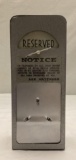 Art Deco 1940's Diner Booth Reservation Marker