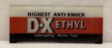 D-X Ethyl Anti-Knock Gas Pump Ad Glass