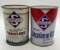 Two Skelly Tagolene Quart Oil Cans